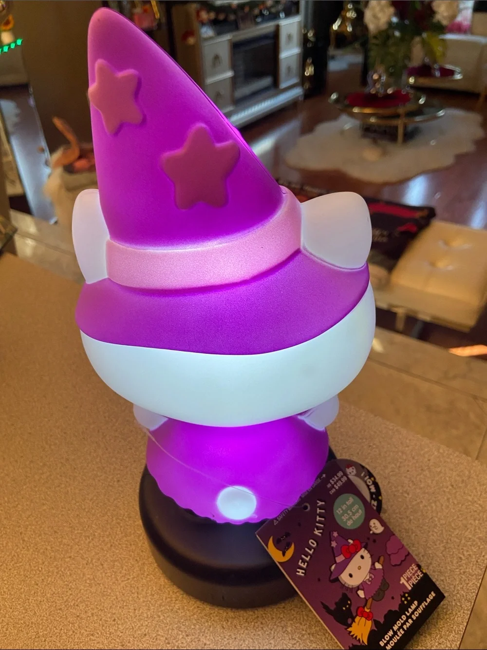 Sanrio Hello Kitty Purple and Red Witch Lantern